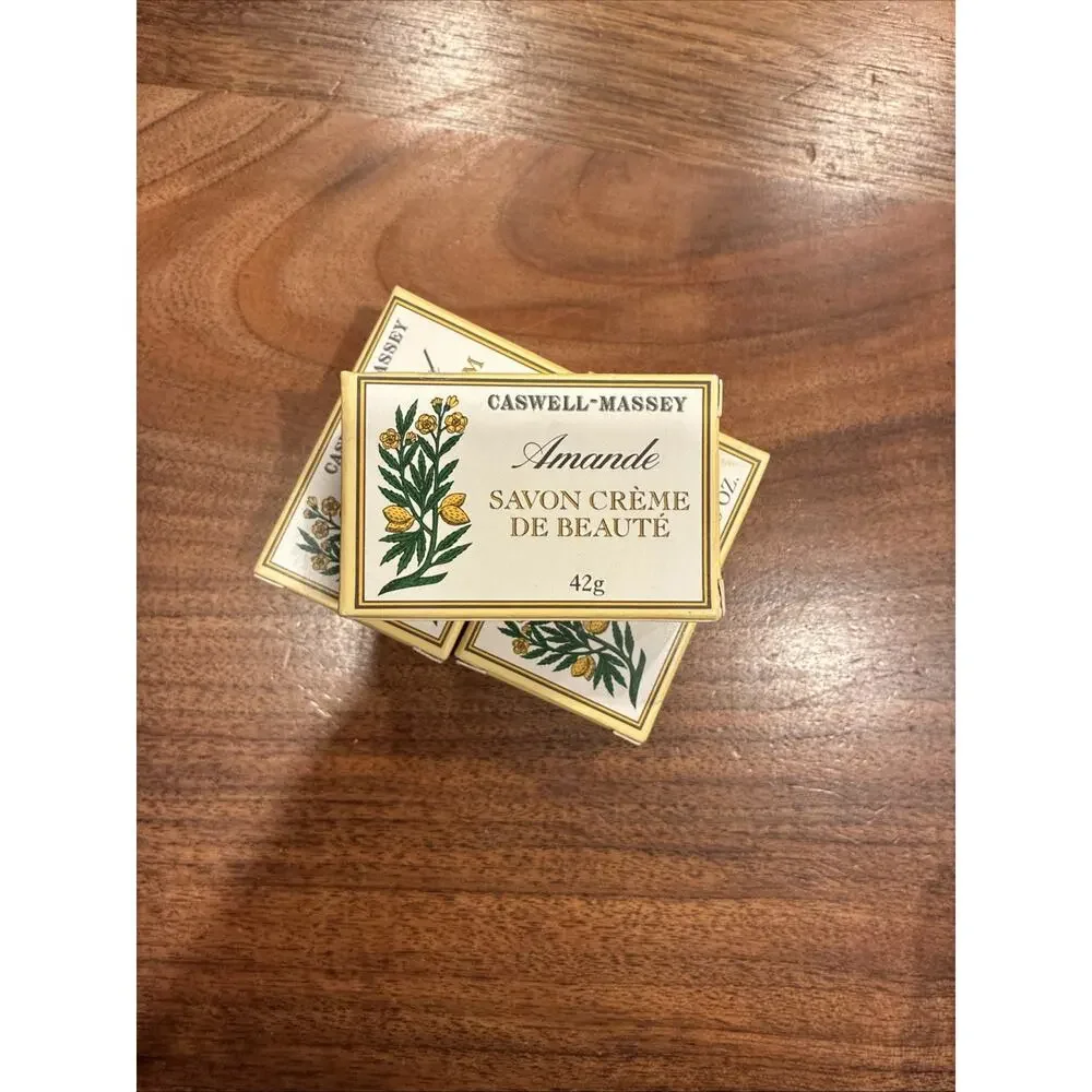 Caswell-Massey Almond Cold Cream Soap, Vintage, 3 Bars, 1.5 oz Each‎